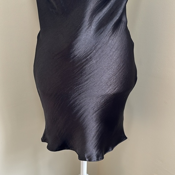 ASOS DESIGN cami mini slip dress in high shine satin with lace up back NWT - Picture 5 of 10